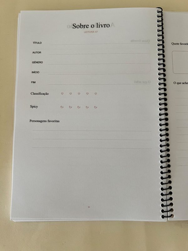 Reading Journal — A Leitora Secreta